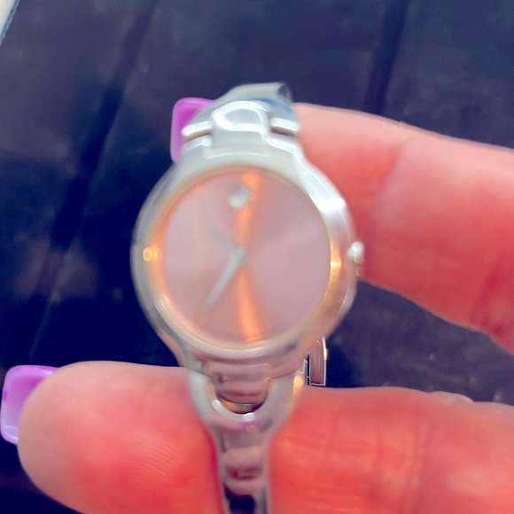 Movado Kara Pink dial bangle style women's watch 605284 - Picture 4 of 8